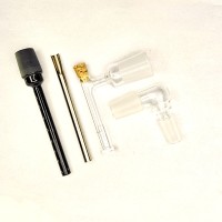 BAKx THICKWALL modular quartz autospinner bangerpipe adapter kit w/ black nano BAKx THICKWALL modular quartz autospinner bangerpipe adapter kit w/ black nano