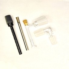 BAKx THICKWALL modular quartz autospinner bangerpipe adapter kit w/ black nano