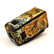 - AUCTION - BAKx - 2609 - orange blue flame box elder burl - AUCTION - BAKx - 2609 - orange blue flame box elder burl